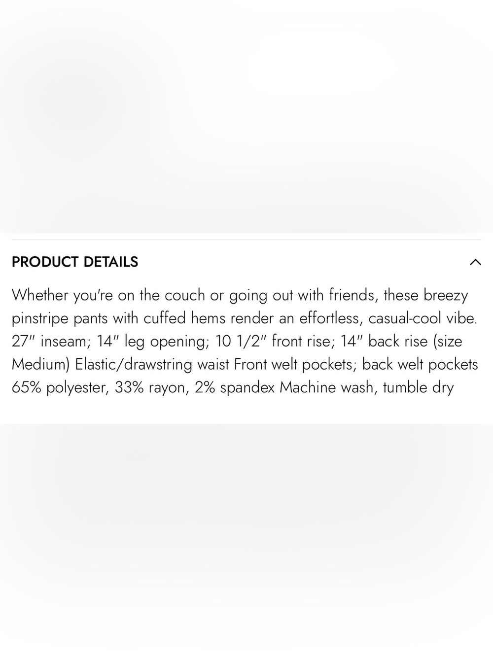 Men’s Open Edit Pinstripe Drawstring Pants - Picture 2 of 8